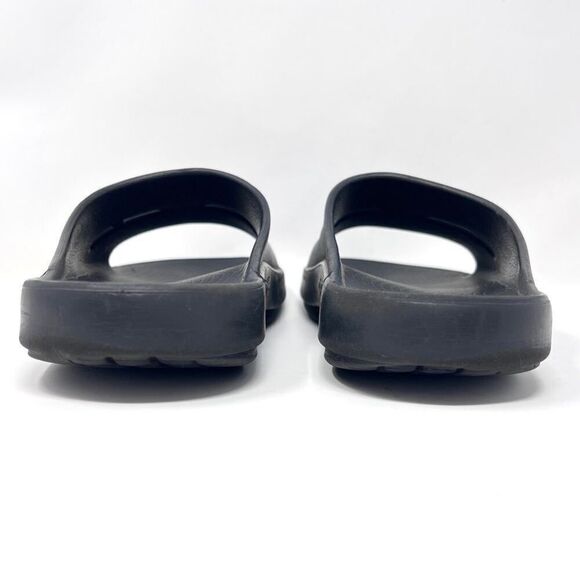 Oofos Ooahh Luxe Black Slide Recovery Comfort Sandals Size 10 Men's / 12 Women's - Picture 7 of 11